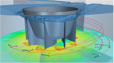 Numerisches Modell Turbine